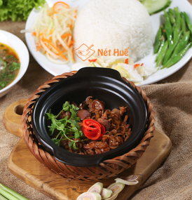 Rice with pork cooked in shrimp paste